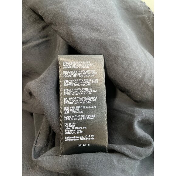 Anthropologie Maeve Jacquard Mini Dress Women 6 Black Elegant Party Cocktail NEW - Picture 10 of 14